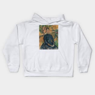 Madame Cezanne (Hortense Fiquet, 1850-1922) in the Conservatory by Paul Cezanne Kids Hoodie